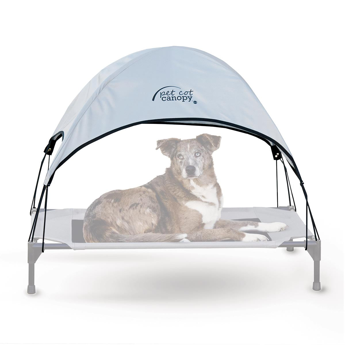 K&H Pet Products Pet Cot Canopy Large Gray 30 x 42 x 28 For Pet With Love