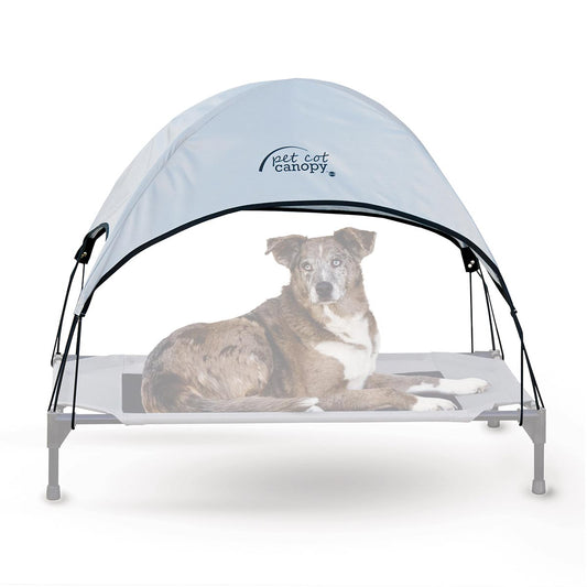 K&H Pet Products Pet Cot Canopy Large Gray 30 x 42 x 28 For Pet With Love
