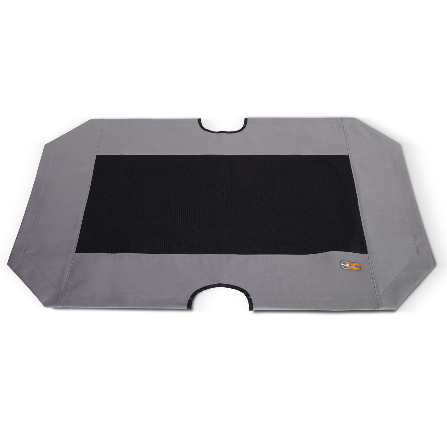 K&H Pet Products Cot Replacement Cover Extra Large Gray / Black 32 x 50 x 0.25 For Pet With Love