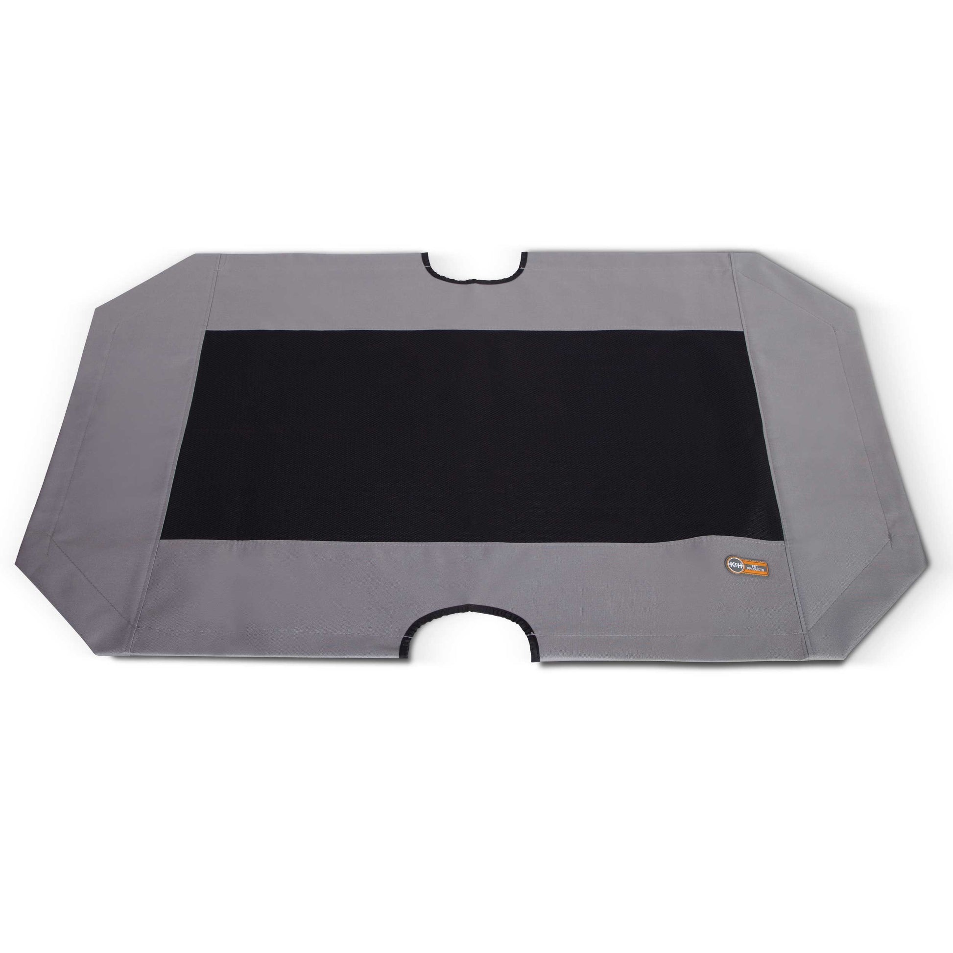 K&H Pet Products Cot Replacement Cover Extra Large Gray / Black 32 x 50 x 0.25 For Pet With Love