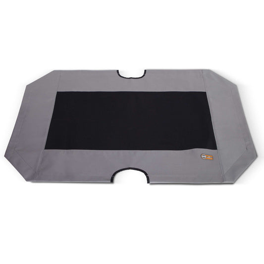 K&H Pet Products Cot Replacement Cover Extra Large Gray / Black 32 x 50 x 0.25 For Pet With Love