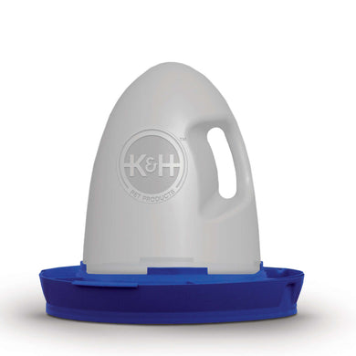 K&H Pet Products Poultry Waterer Unheated 2.5 gallon Blue 16 x 16 x 15