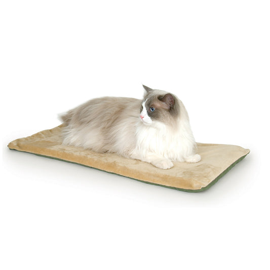 K&H Pet Products Thermo-Kitty Mat Sage 12.5 x 25 x 0.5 For Pet With Love