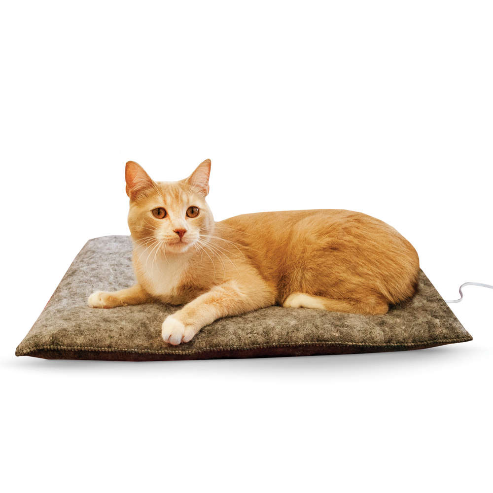 K&H Pet Products Amazin' Thermo-Kitty Pad Gray 15 x 20 x 2 For Pet With Love