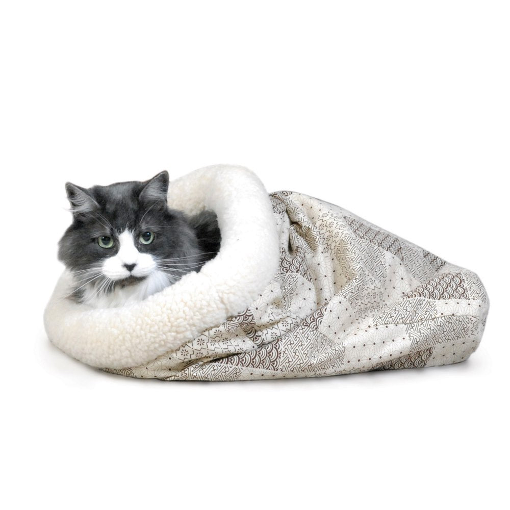 K&H Pet Products Kitty Crinkle Sack Tan 17 x 17.5 x 4.5 For Pet With Love