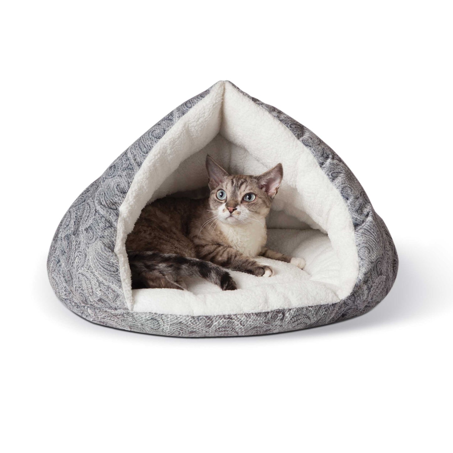 K&H Pet Products Self-Warming Kitty Hut Gray 19 x 18 x 18 For Pet With Love