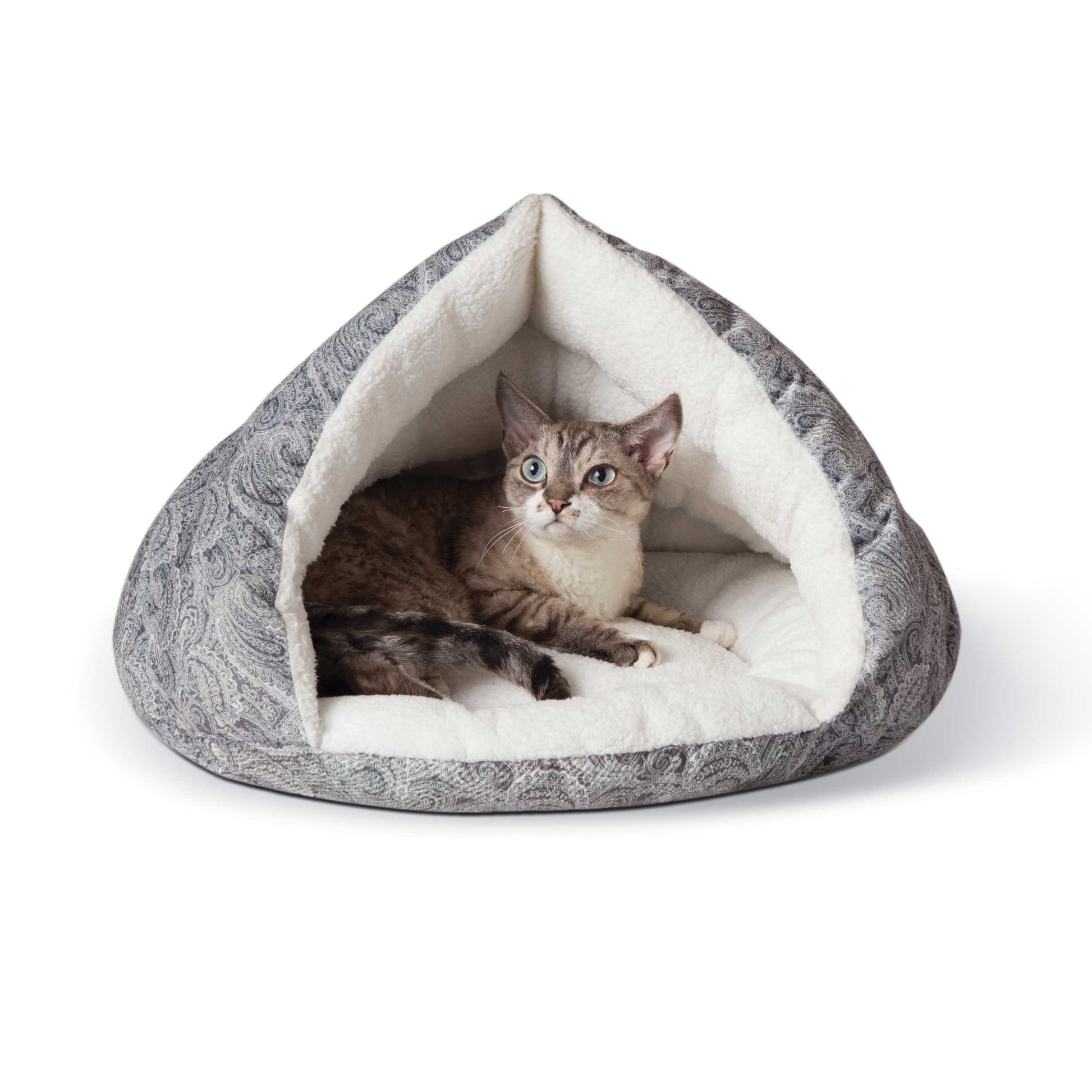 K&H Pet Products Self-Warming Kitty Hut Gray 19 x 18 x 18 For Pet With Love