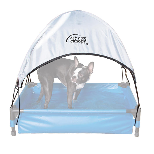 K&H Pet Products Pet Pool Canopy Medium Gray 25 x 32 For Pet With Love
