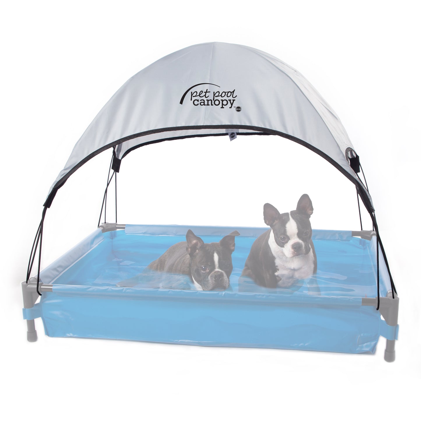 K&H Pet Products Pet Pool Canopy Large Gray 30 x 42 For Pet With Love