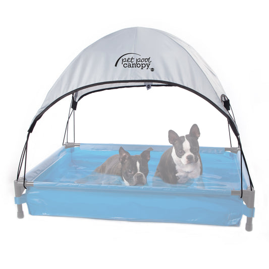 K&H Pet Products Pet Pool Canopy Large Gray 30 x 42 For Pet With Love
