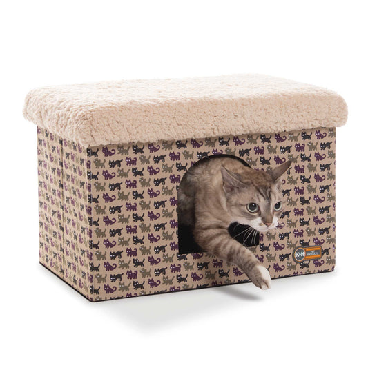 K&H Pet Products Kitty Bunkhouse Tan 12 x 18 x 12 For Pet With Love