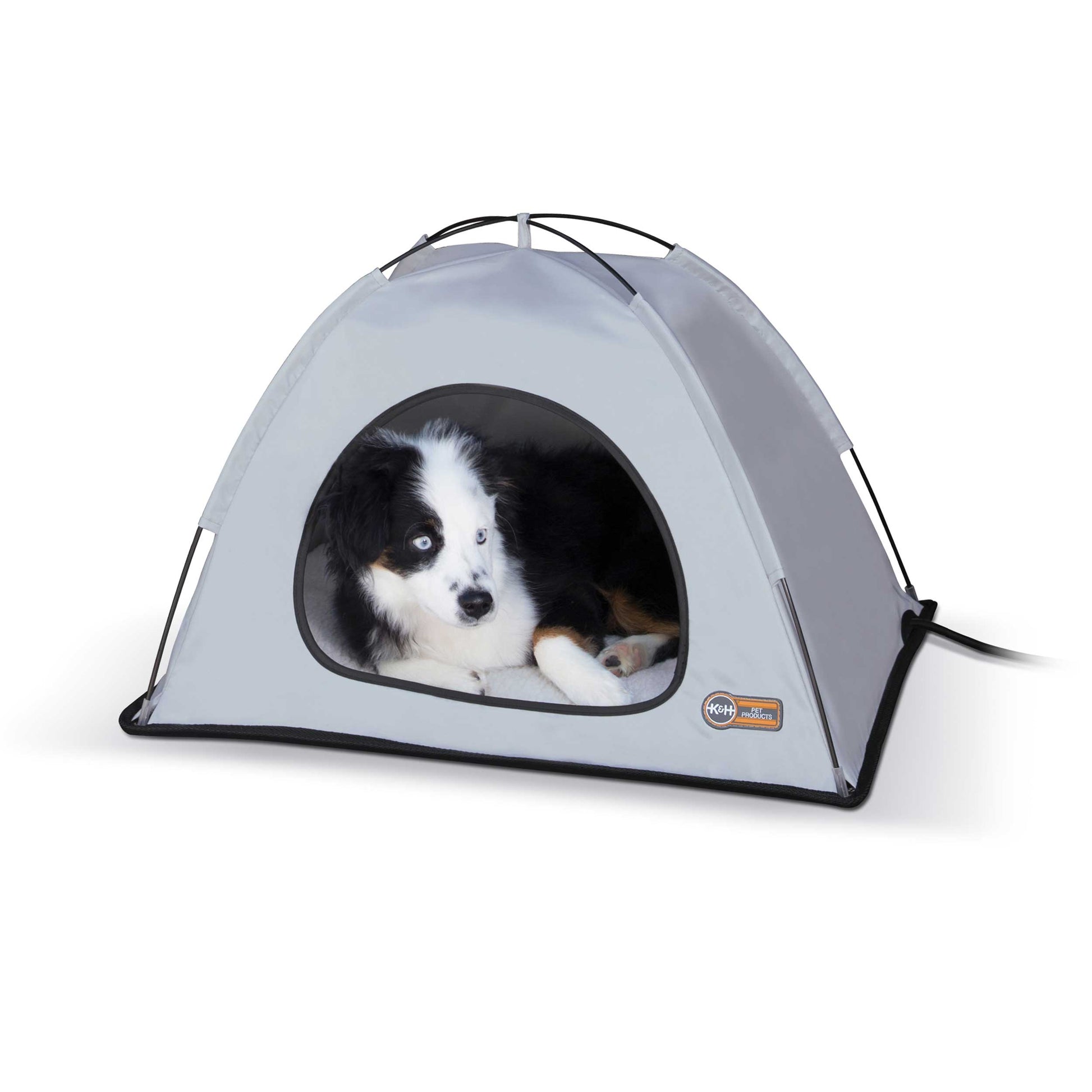 K&H Pet Products Pet Thermo Tent Medium Gray 26.5 x 30.5 x 14 For Pet With Love