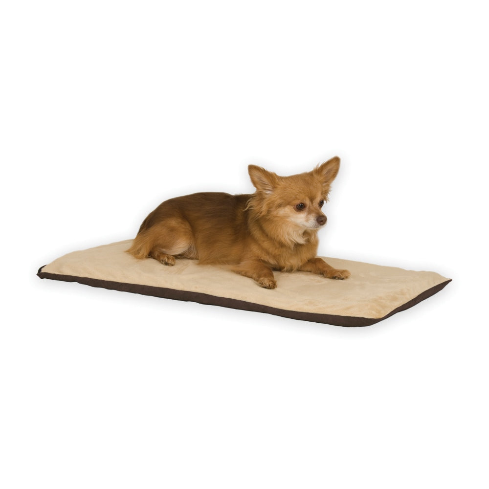 K&H Pet Products Thermo-Pet Mat Mocha 14 x 28 x 0.5 For Pet With Love
