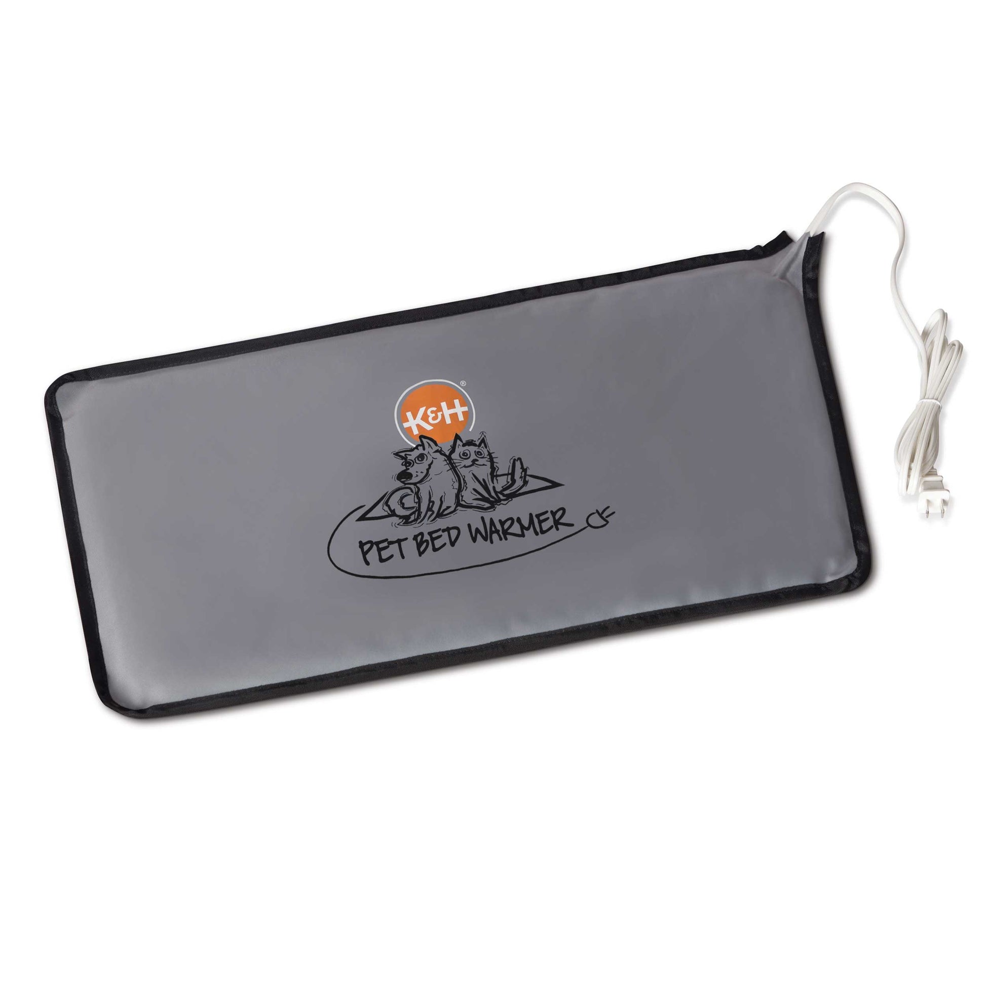 K&H Pet Products Pet Bed Warmer Large Gray 11 x 23 x 0.1 For Pet With Love