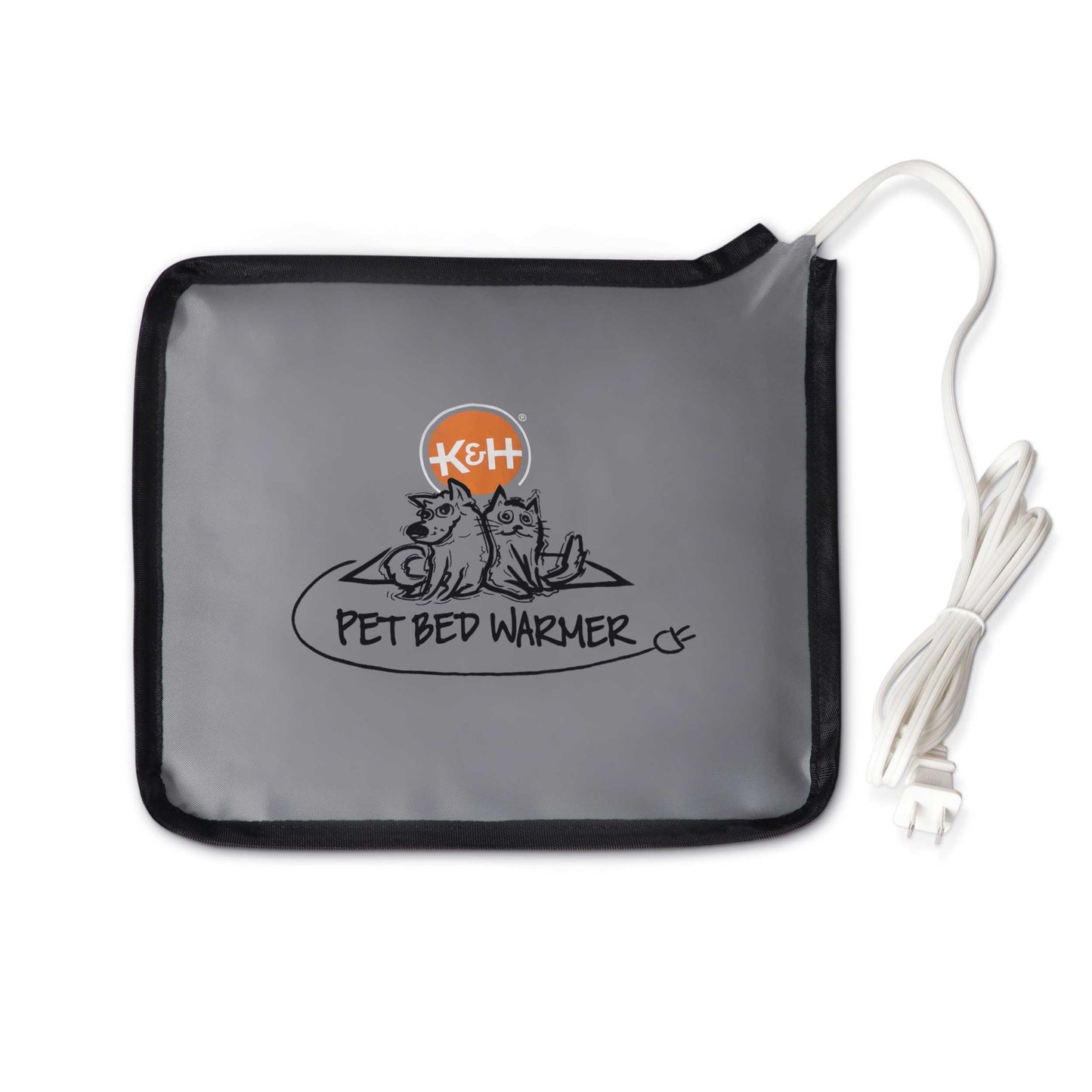 K&H Pet Products Pet Bed Warmer Small Gray 8.5 x 8.5 x 0.1 For Pet With Love