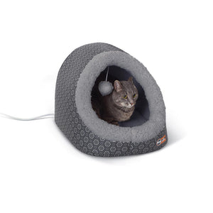 K&H Pet Products Thermo-Pet Cave Heated Gray 17 x 15 x 13