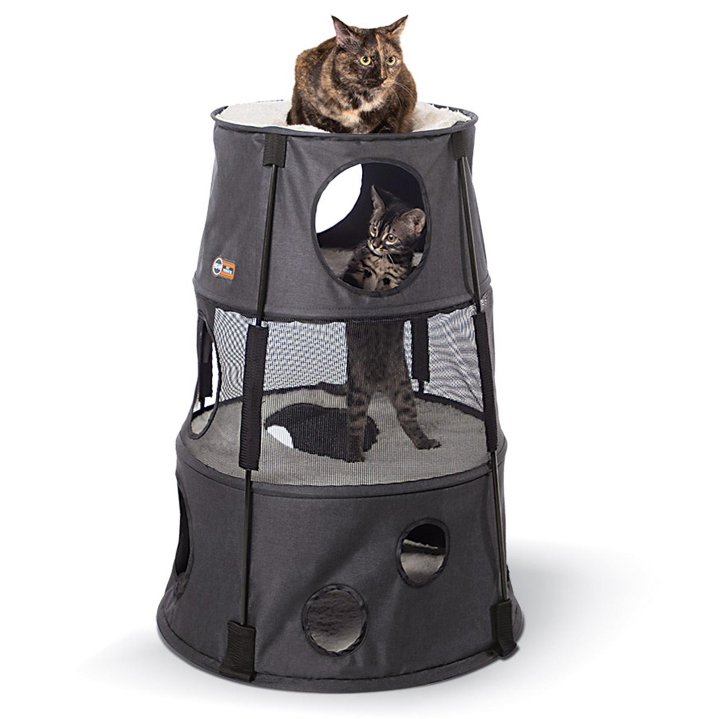 K&H Pet Products Kitty Tower Gray 22 x 22 x 30 For Pet With Love