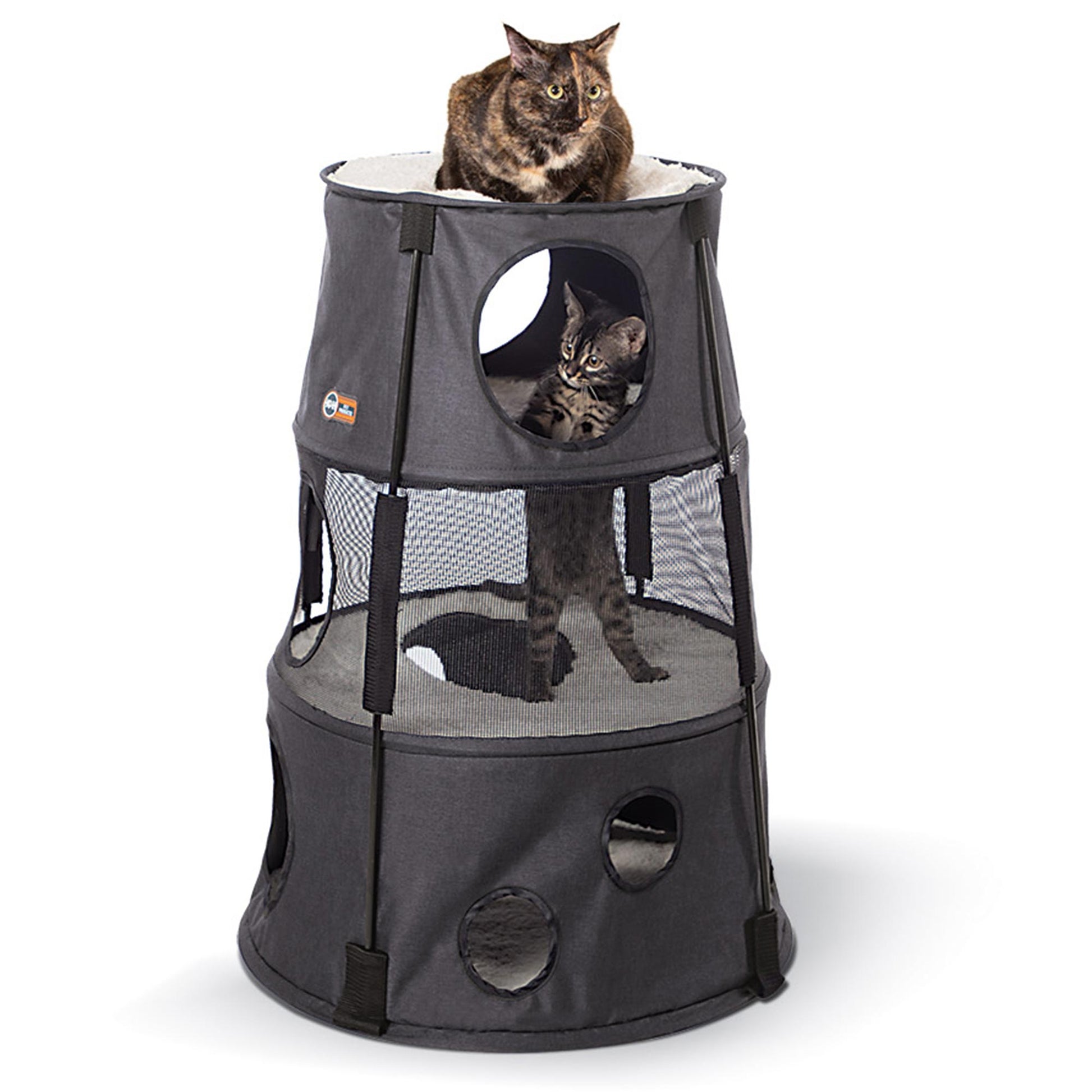 K&H Pet Products Kitty Tower Gray 22 x 22 x 30 For Pet With Love