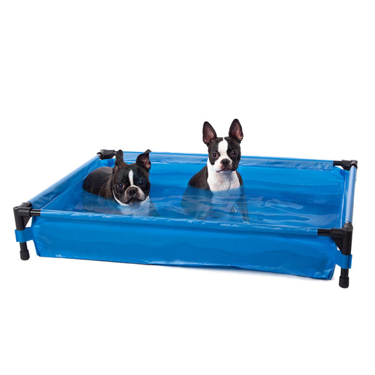 K&H Pet Products Pet Pool Large Blue 30 x 42 x 7 For Pet With Love