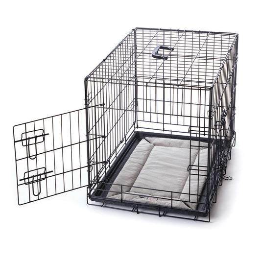 K&H Pet Products Mother’s Heartbeat Puppy Crate Pad Small Light Gray 14 x 22 x 0.5 For Pet With Love