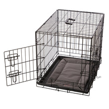 Load image into Gallery viewer, K&amp;H Pet Products Mother’s Heartbeat Puppy Crate Pad Water-Resistant Medium/Large Gray 21 x 31 x 0.5 For Pet With Love
