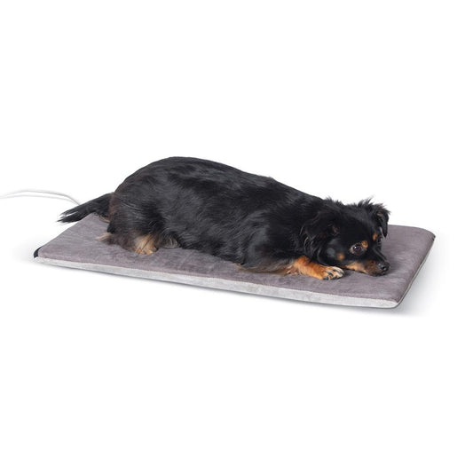 K&H Pet Products Thermo-Pet Mat Gray 14 x 28 x 0.5 For Pet With Love