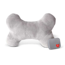 Load image into Gallery viewer, K&amp;H Pet Products Mother's Heartbeat Plush Dog Bone Pillow Small Gray 8 x 4 x 2 For Pet With Love

