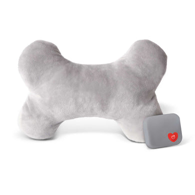 K&H Pet Products Mother's Heartbeat Plush Dog Bone Pillow Small Gray 8 x 4 x 2