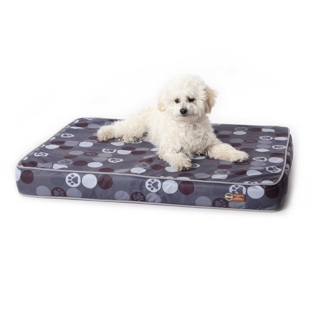 K&H Pet Products Superior Orthopedic Indoor/Outdoor Bed Small Gray 36 x 27 x 4