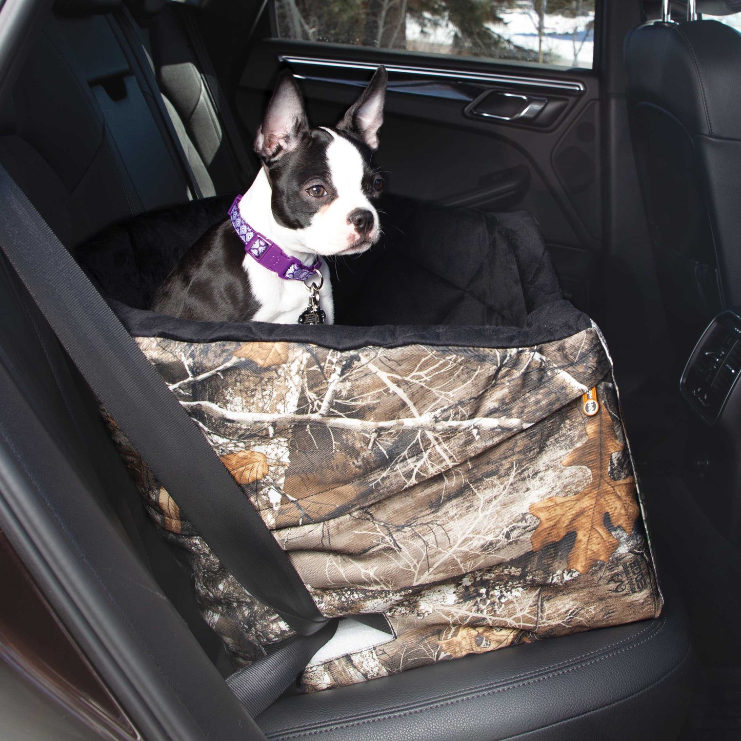 K&H Pet Products Realtree Bucket Booster Pet Seat Small Camo 20 x 20 x 15 For Pet With Love