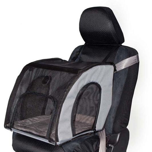 K&H Pet Products Pet Travel Safety Carrier Small Gray 17 x 16 x 15 For Pet With Love