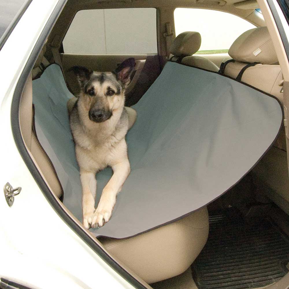 K&H Pet Products Car Seat Saver Gray 54 x 58 x 0.25 For Pet With Love