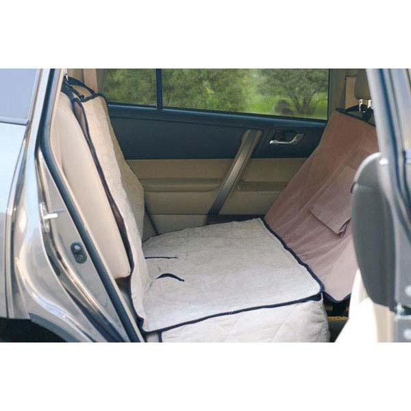 K&H Pet Products Deluxe Car Seat Saver Tan 54 x 58 x 0.25 For Pet With Love