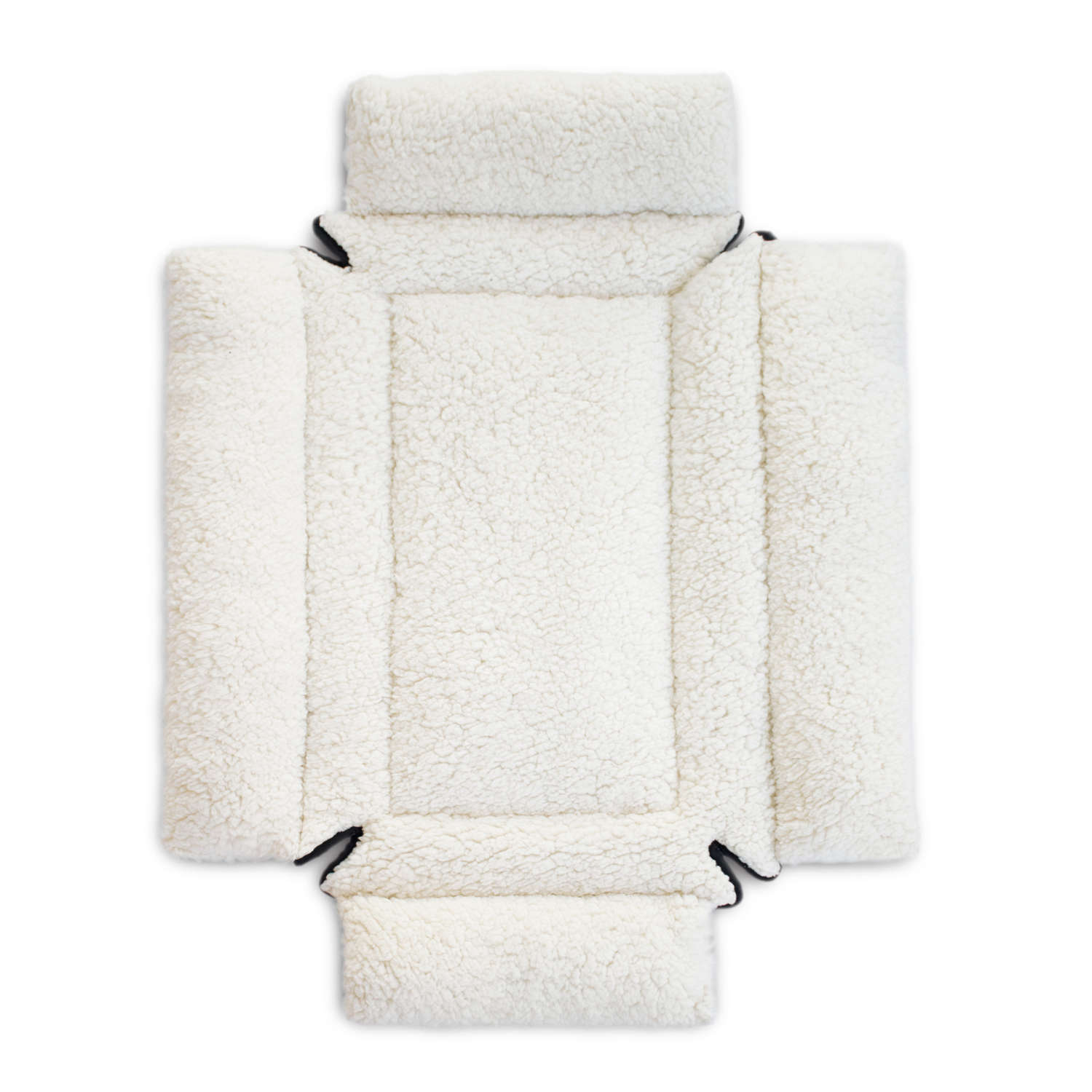 K&H Pet Products Deluxe Bolster Dog Crate Pad Extra Small Natural 14 x 22 x 3.5 For Pet With Love