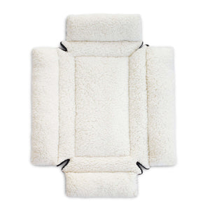 K&H Pet Products Deluxe Bolster Dog Crate Pad Extra Small Natural 14 x 22 x 3.5