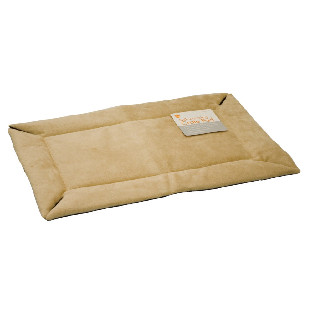 K&H Pet Products Self-Warming Crate Pad Small Tan 20 x 25 x 0.5 For Pet With Love