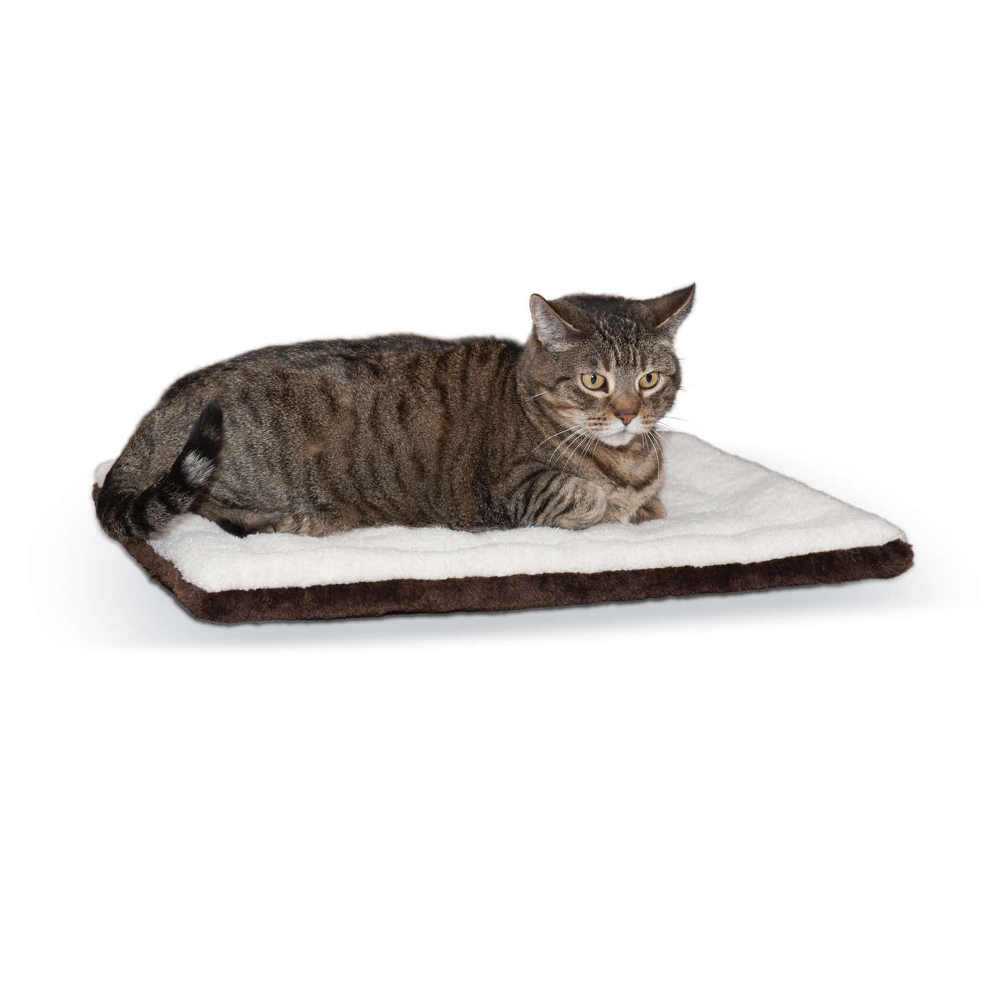 K&H Pet Products Self-warming Pet Pad Oatmeal/Chocolate 21 x 17 x 1 For Pet With Love