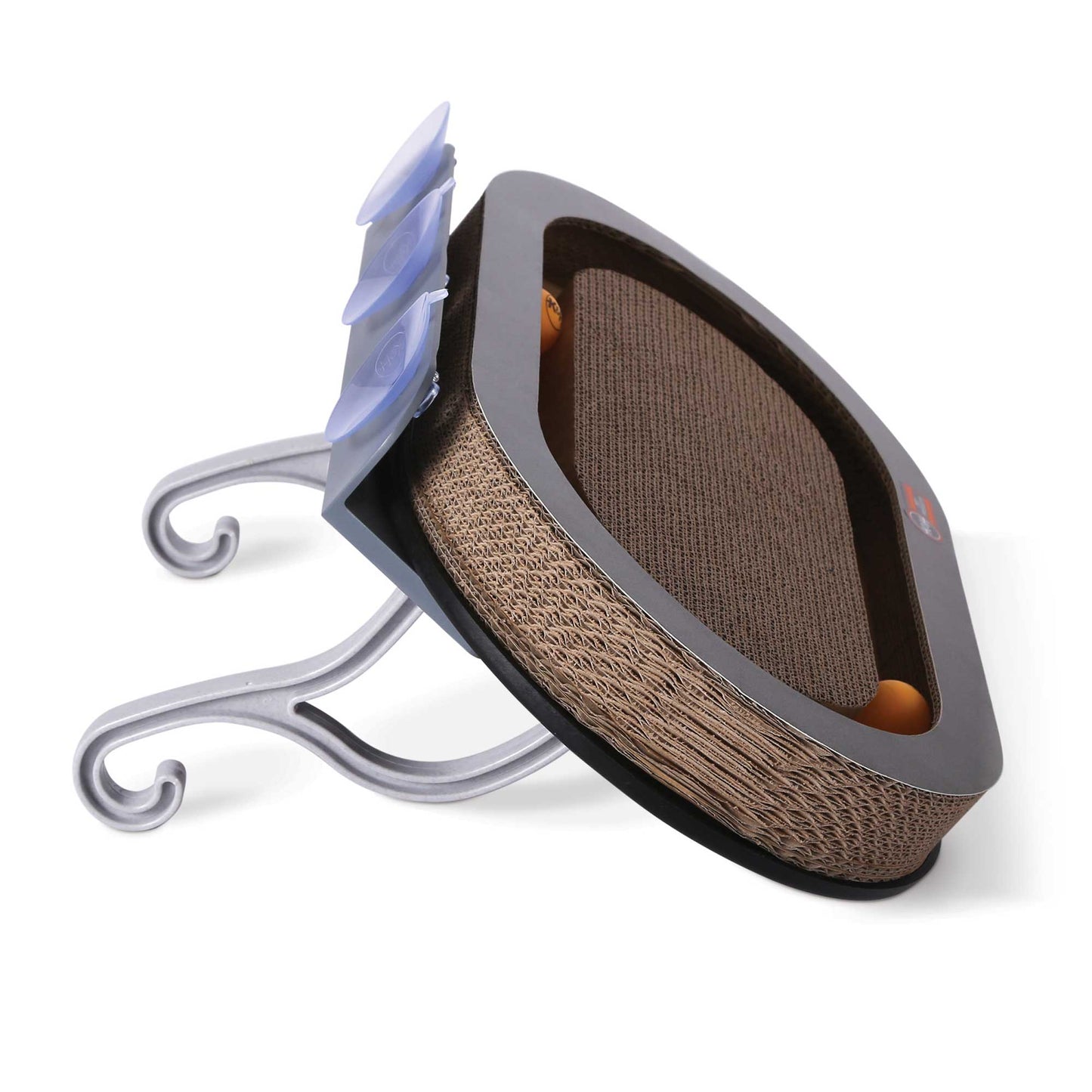 K&H Pet Products Universal Mount Kitty Sill with Cardboard Track Brown 14 x 24 x 13 For Pet With Love
