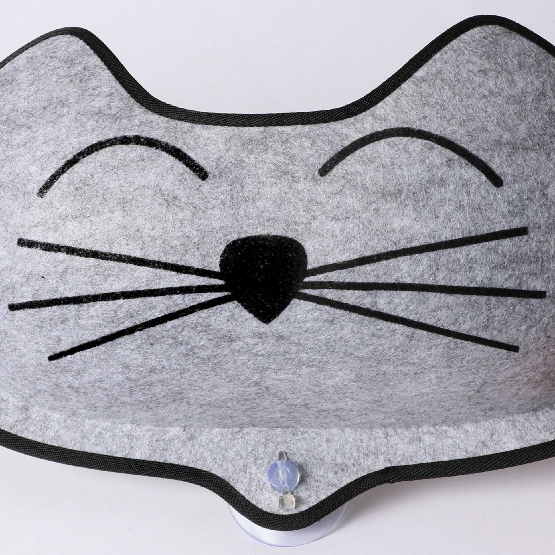 K&H Pet Products EZ Mount Kittyface Window Bed Gray 27 x 8 x 11 For Pet With Love