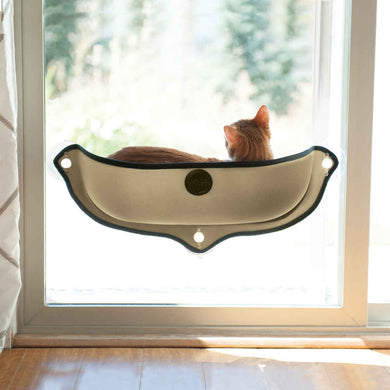 K&H Pet Products EZ Mount Window Bed Kitty Sill Tan 27 x 11 x 10.5