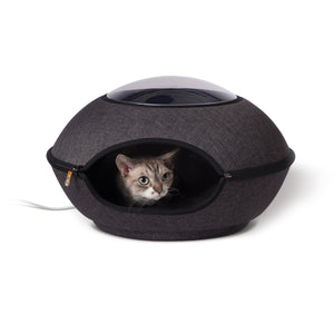 K&H Pet Products Thermo-Lookout Cat Pod Gray 21 x 21 x 7.5