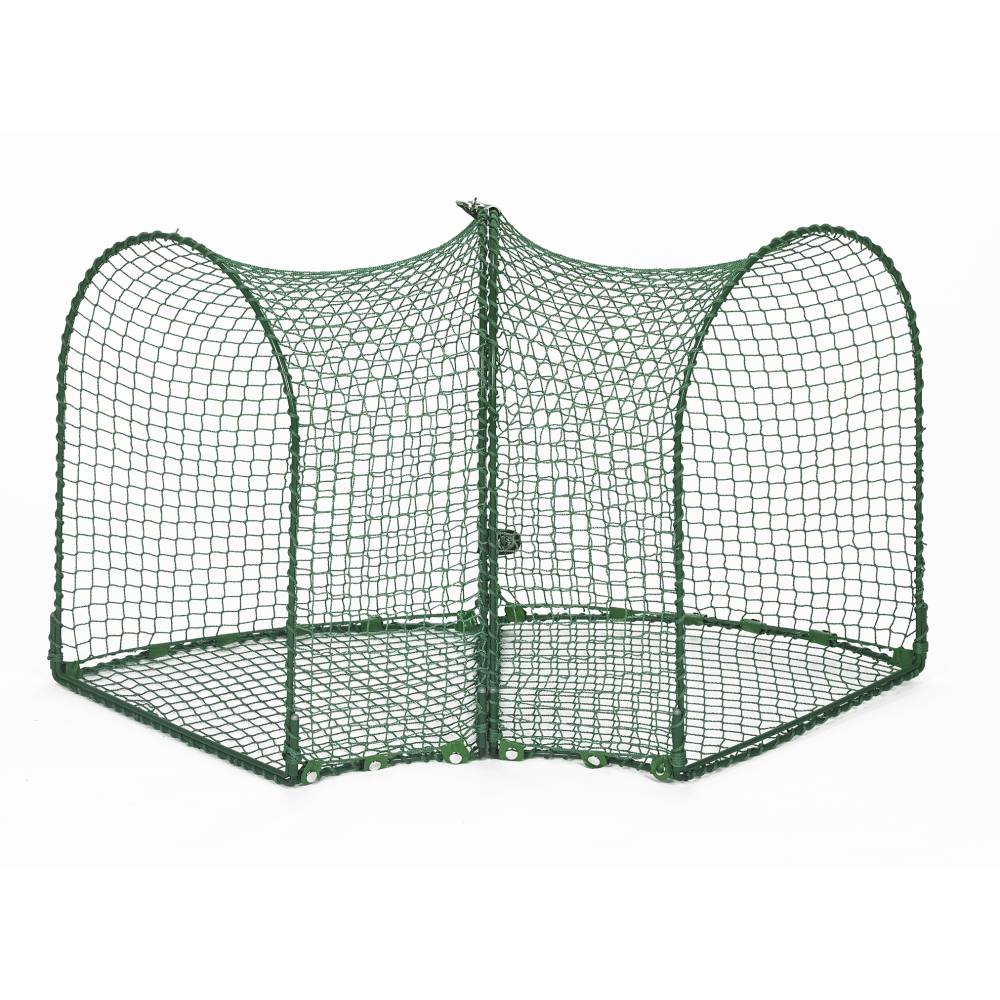 Kittywalk Curves (2) Outdoor Cat Enclosure Green 48 x 18 x 24 For Pet With Love