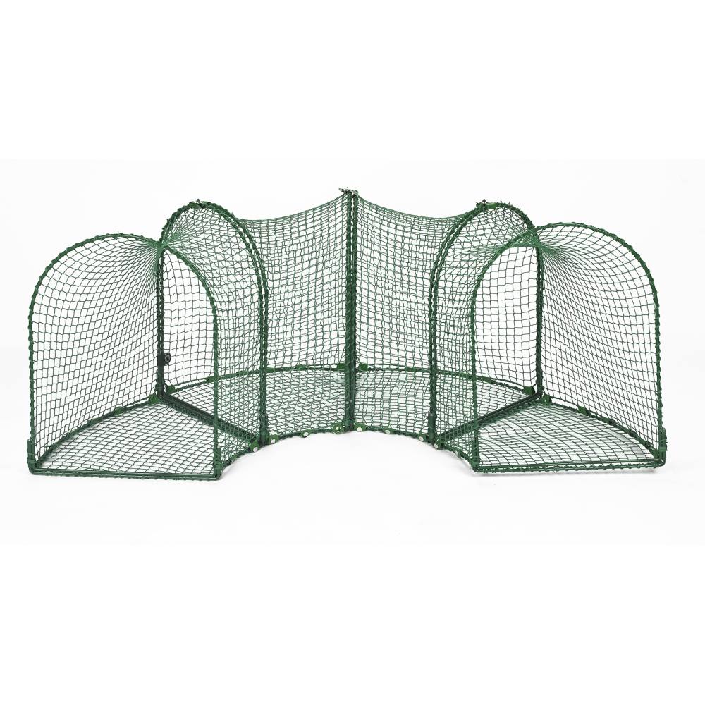 Kittywalk Curves (4) Outdoor Cat Enclosure Green 96 x 18 x 24 For Pet With Love