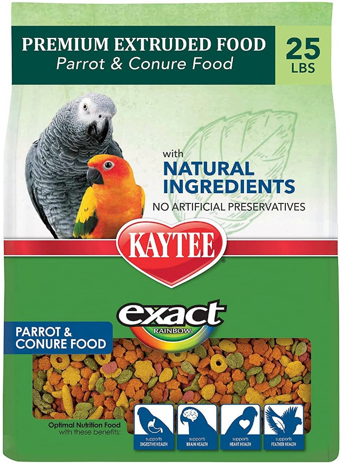Kaytee Exact Natural Parrot and Conure Food For Pet With Love