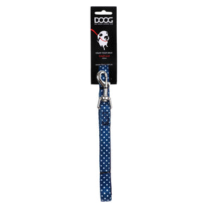 DOOG Neoprene Dog Leash Stella Small Blue/White Polka Dot