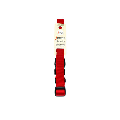Lupine Pet E-collar Adjustable Nylon Replacement Strap 3/4 inch Red