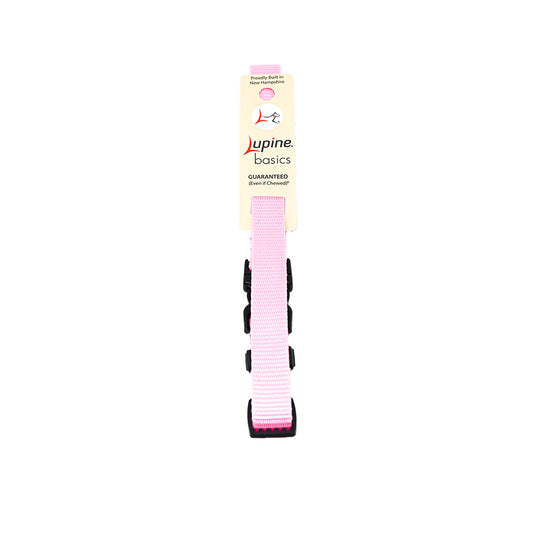Lupine Pet E-collar Adjustable Nylon Replacement Strap 3/4 inch Pink For Pet With Love