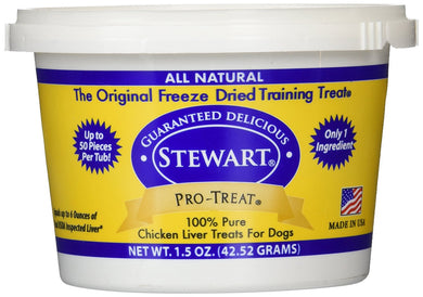 Miracle Corp Stewart Pro-Treat Freeze Dried Chicken Liver 1.5 oz.