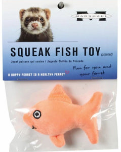 Marshall Squeak Fish Plush Toy for Ferrets For Pet With Love