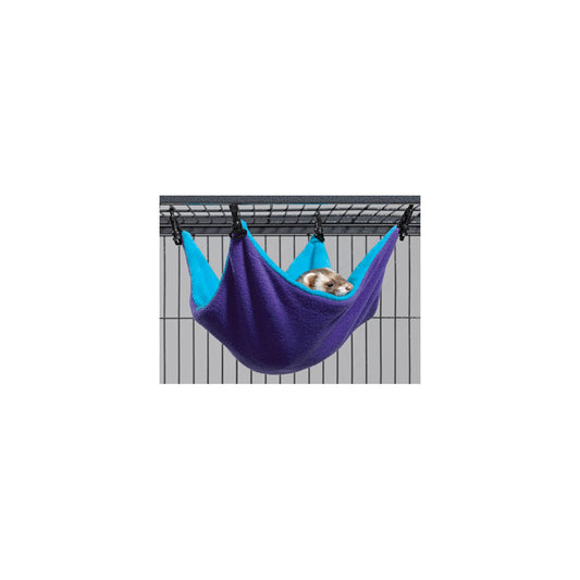 Midwest Ferret Nation Hammock Hideaway Small Teal / Purple 14 x 12 x 6.5 For Pet With Love